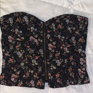 Vintage American Rag Tube Top with Zipper